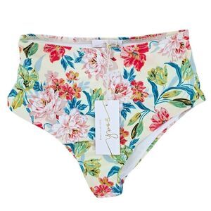SOAH Soul of a Hippie High Waist Bikini Bottom Floral S New